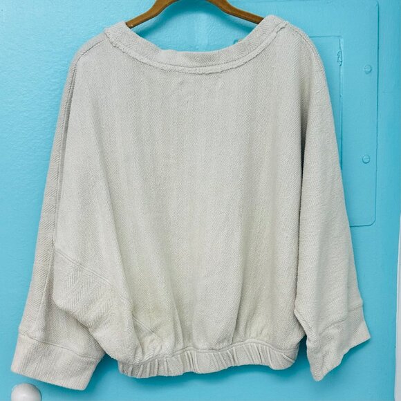 Free People FP Beach Nilla Cream Happy Pullover Sweater Size XS - Picture 3 of 6